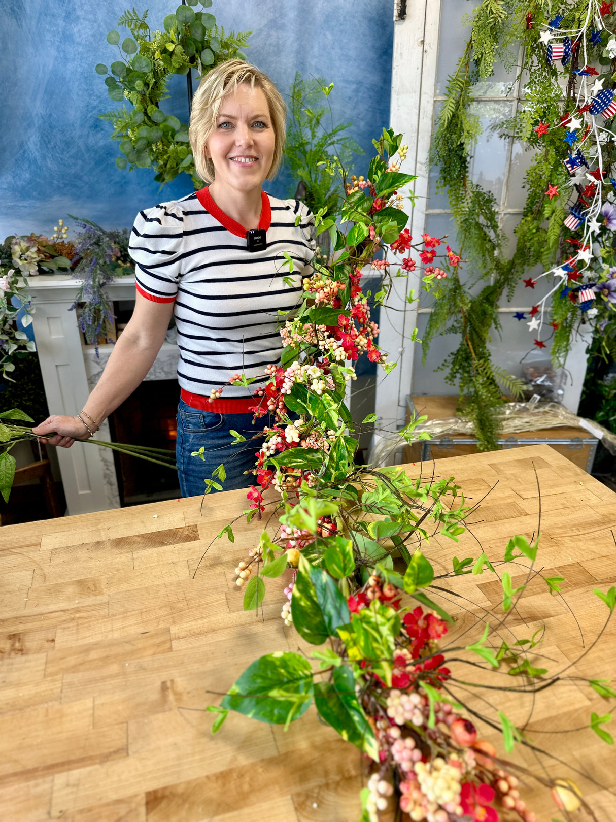 5' Summer Sunshine Berry Garland