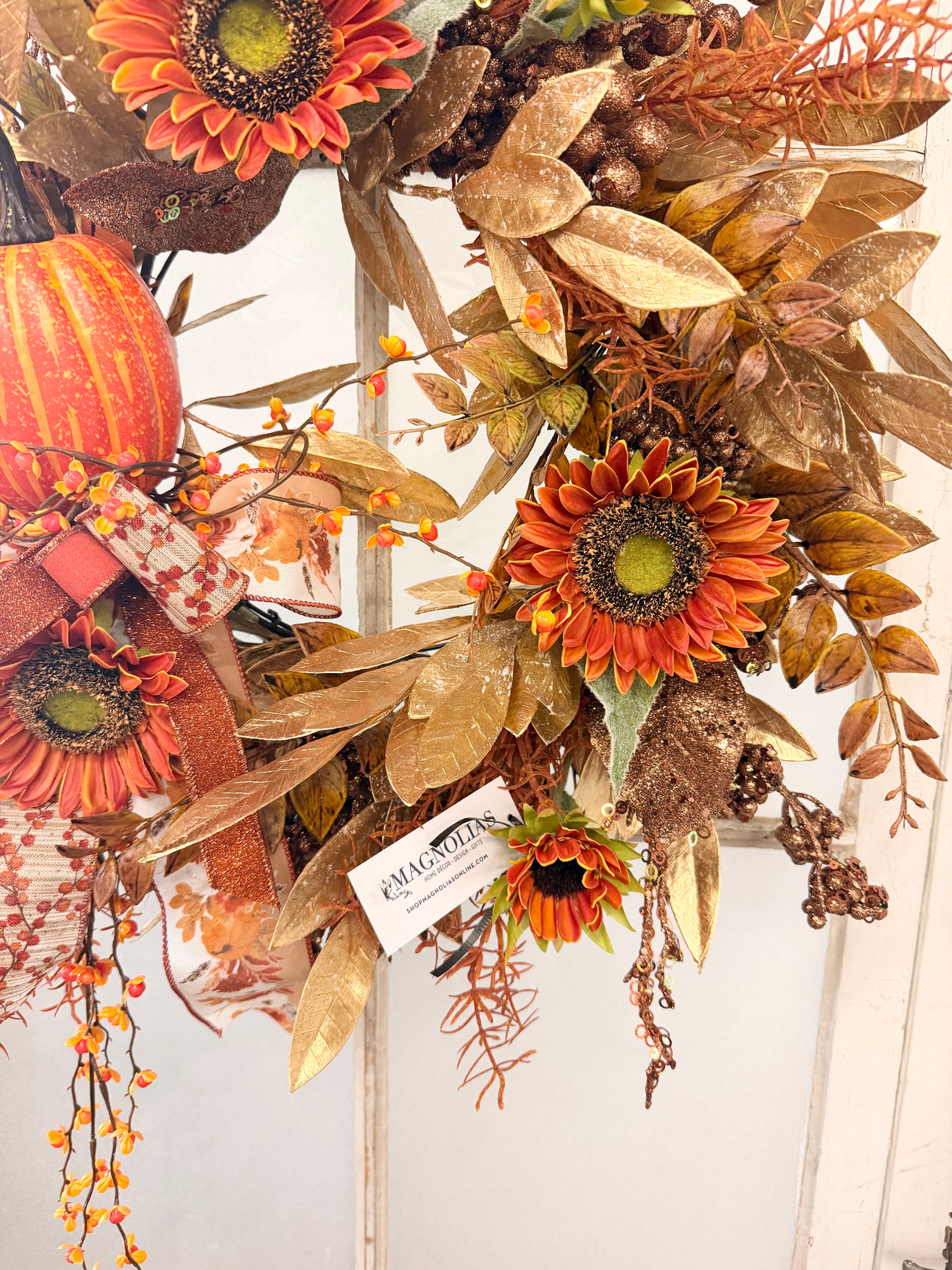 23" Pumpkin Porch Wreath