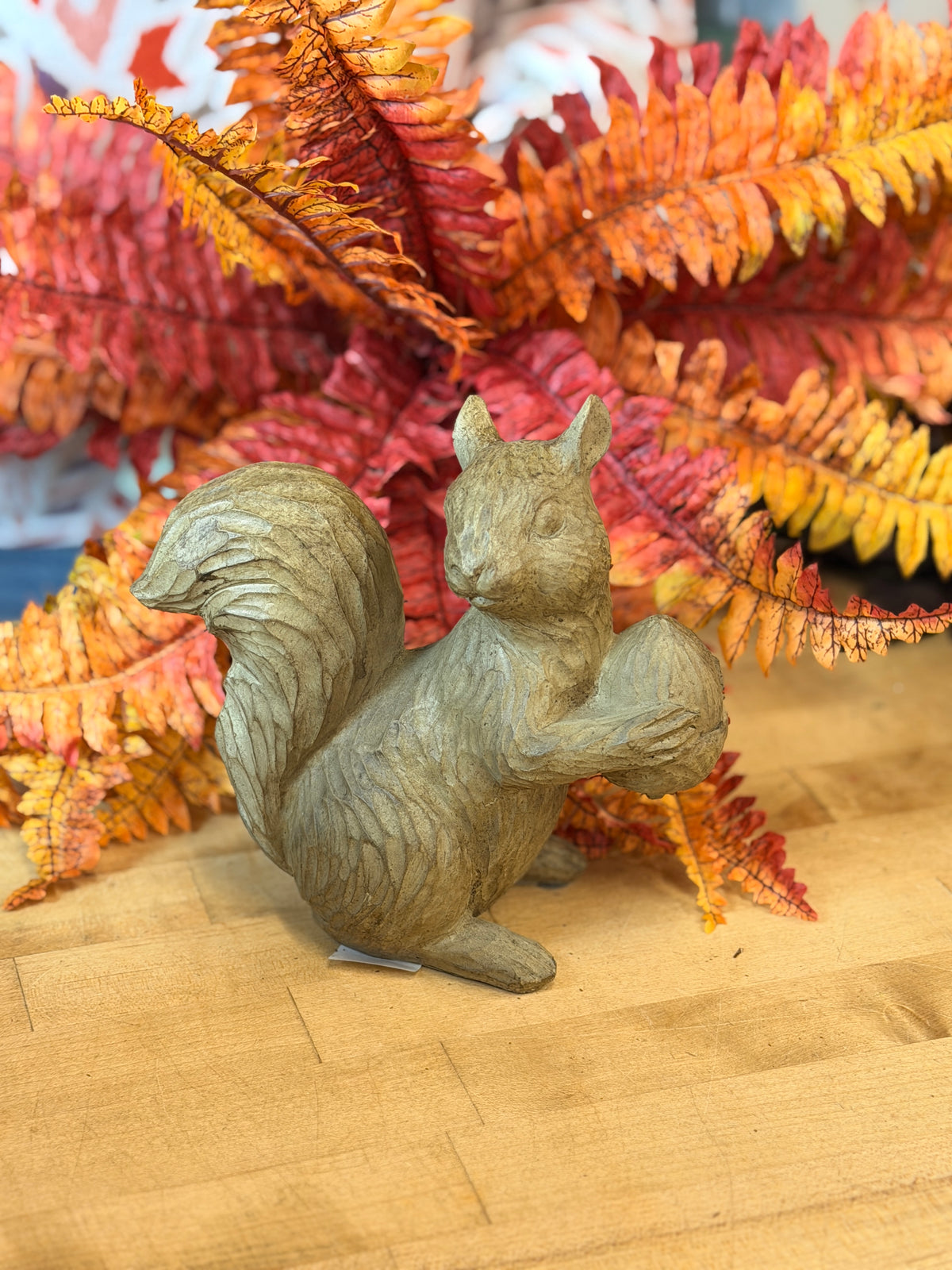 Antique Brown Resin Chalet Squirrel - 2 Styles