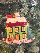 Handmade Green House Ornament
