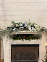 54" Frosted Evergreen Swag