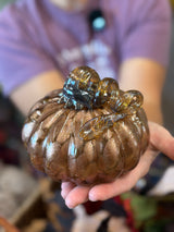 Cortland Glass Curly Stem Pumpkin
