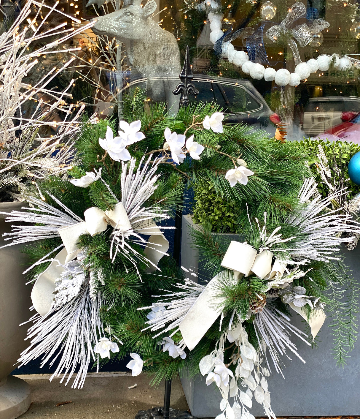 27" Snowy Splendor Wreath