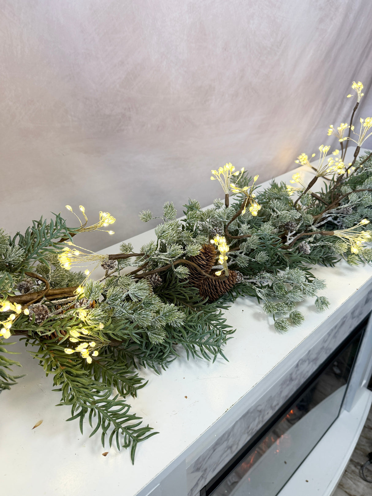 70" LED Twig Garland