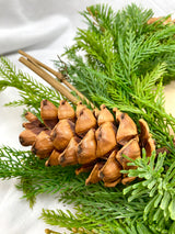 22" Real Touch Fine Pine Candle Ring