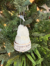 Winter Hat Glass Ornament