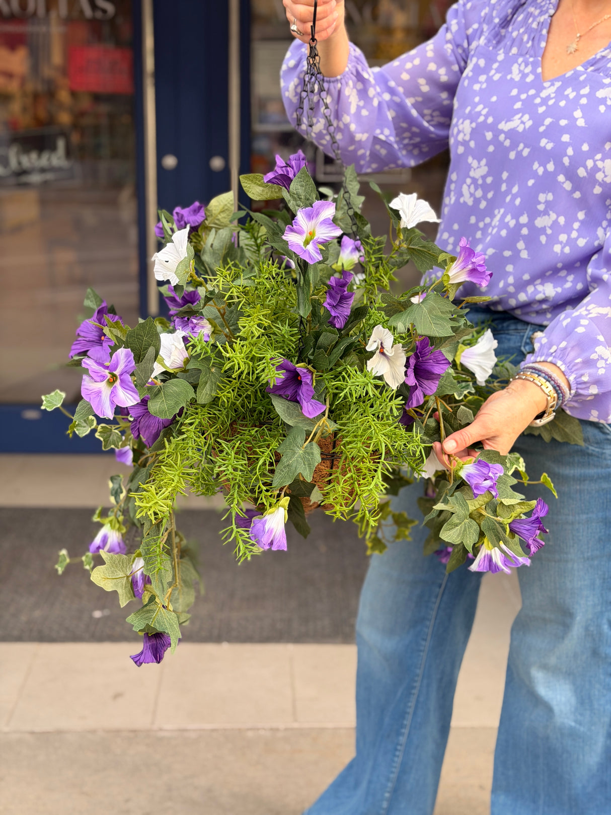 26" UV Protect Purple Passion Hanging Basket