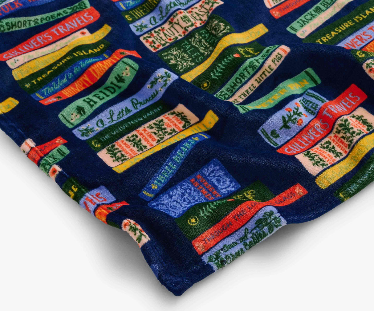 Rifle Paper Bookshelf Fleece Blanket