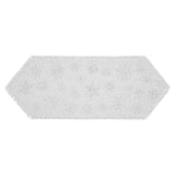 36" Yuletide White Snowflake Christmas Table Runner
