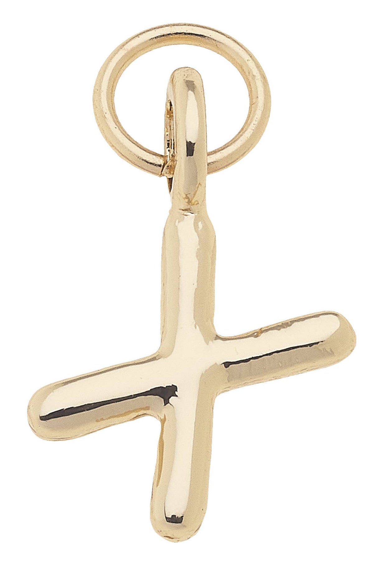 G Mini Initial Charm in Shiny Gold