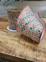 4" Mini Berry Print Ribbon Bolt