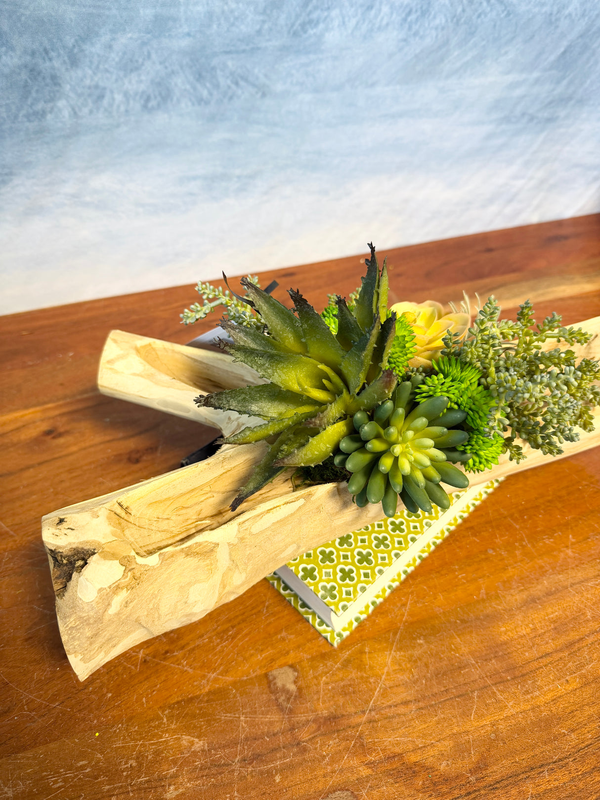 16" Succulent Woods Centerpiece