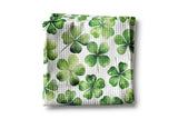 Watercolor Shamrock Irish Tea Towel