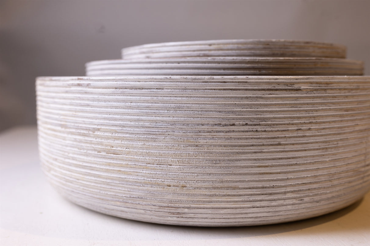 Wooden Round Bowls -3 Sizes