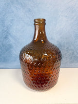 12L Topaz Relief Recycled Glass Vase