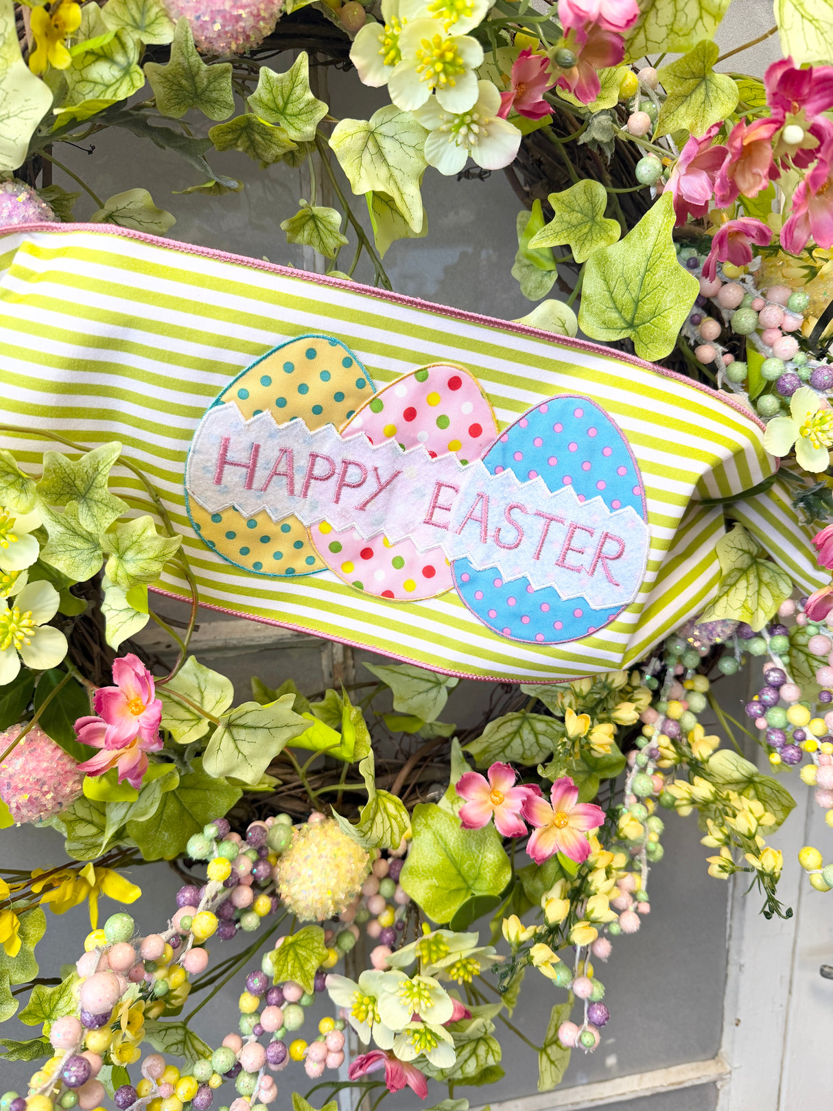 26" Happy Easter Wreath