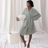Sage Luxurious Waffle Bathrobe / 3XL