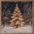 Glowing Light Christmas Tree Wood Art