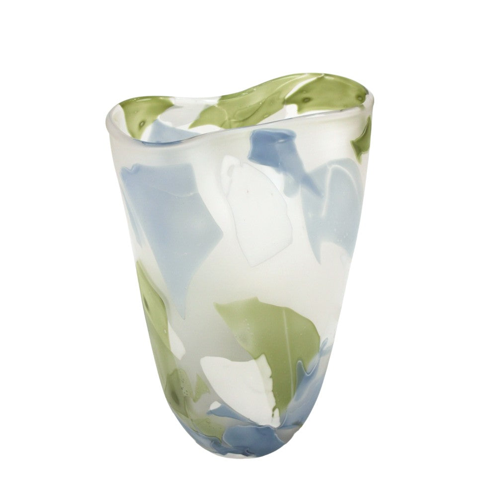 Green Glass Decorative Vase