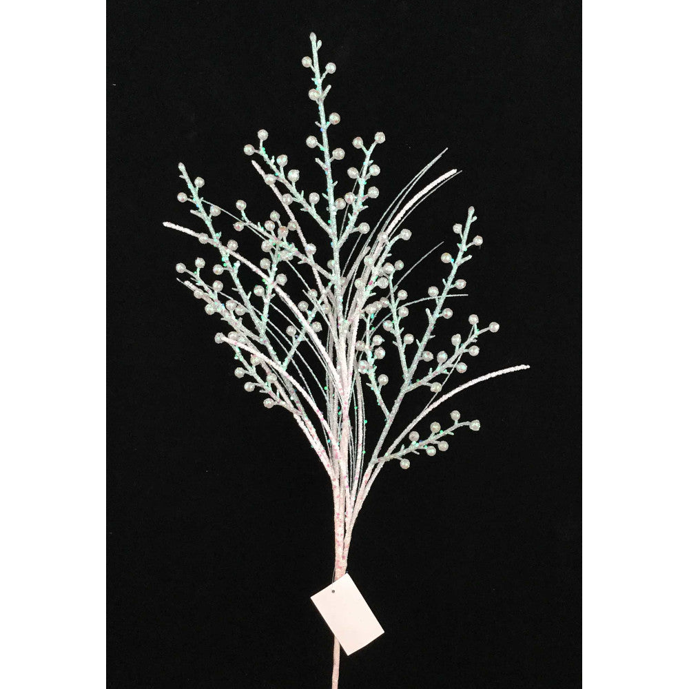 Opal Glitter Winter Berry Spray