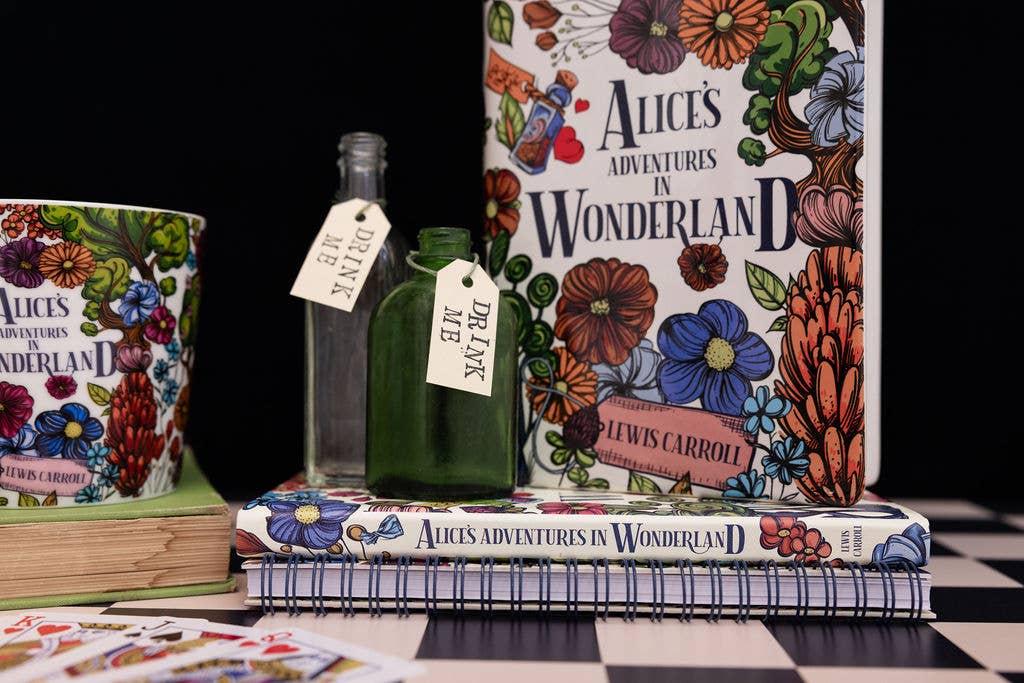 Alice in Wonderland Large Book Vase