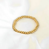 18k Gold Ball Beaded Bracelet