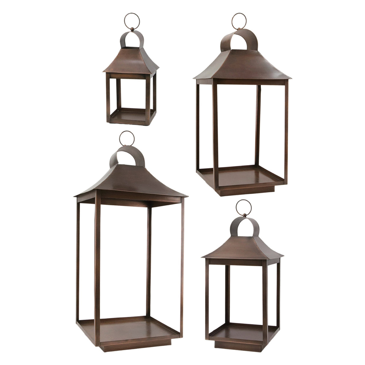 Bronzed Traditional Lantern - 4 Sizes