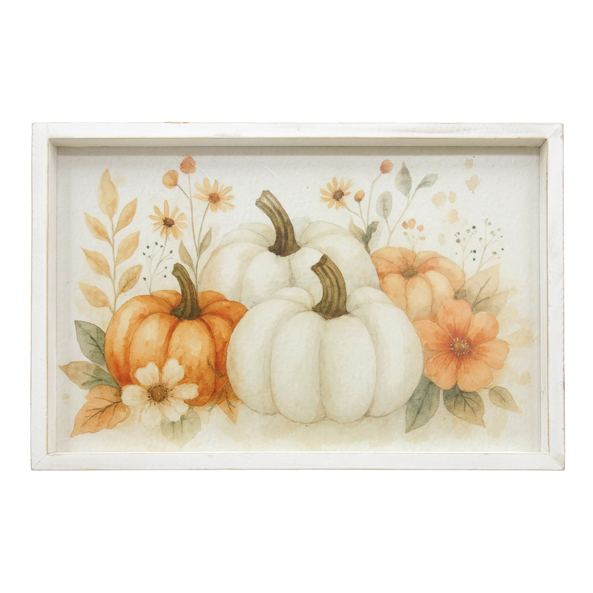 Sage and Stem Wide Pumpkin Art