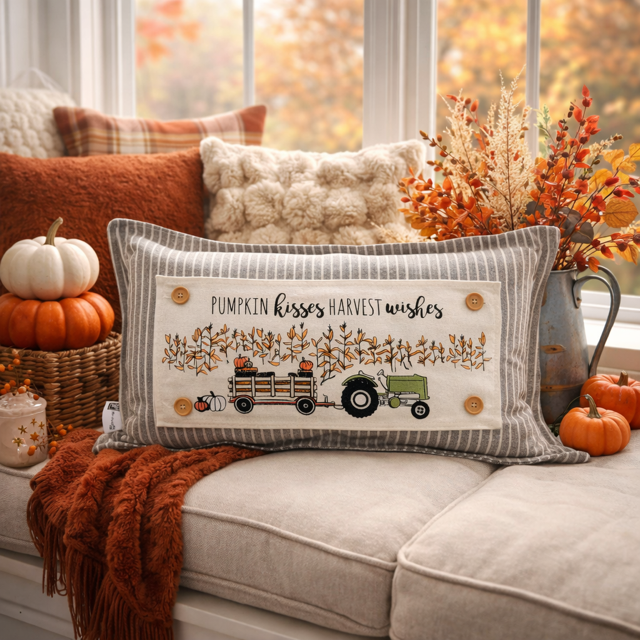 Fall Farm Interchangeable Pillow Panel