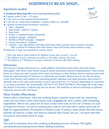 Southwest Bean Soup Mix