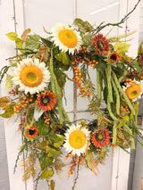 32" Sunflower Daze Wreath