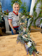Cream Wrapped Twig Bendy Vine Garland