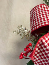 34" Magnolia Christmas Grace Teardrop Swag Design 2