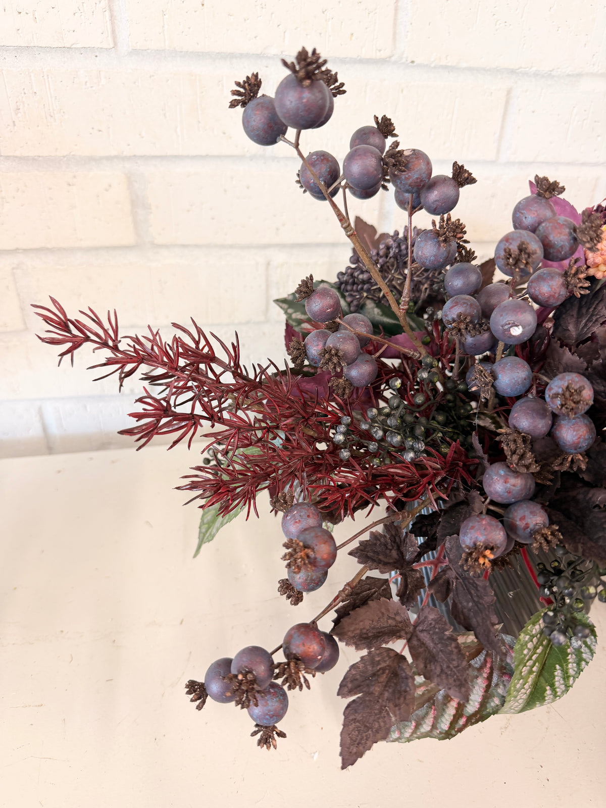 18" Midnight Harvest Centerpiece