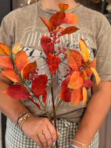 Orange Magnolia Leaf Spray
