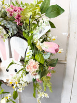 18" Spring Green Bunny Wreath