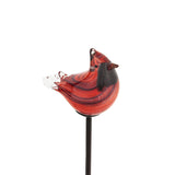 Snowbird Art Glass Solar Garden Stake view 4 from Magnolias Home Decor