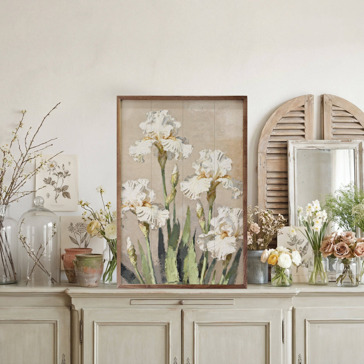 Iris Patch Wood Art