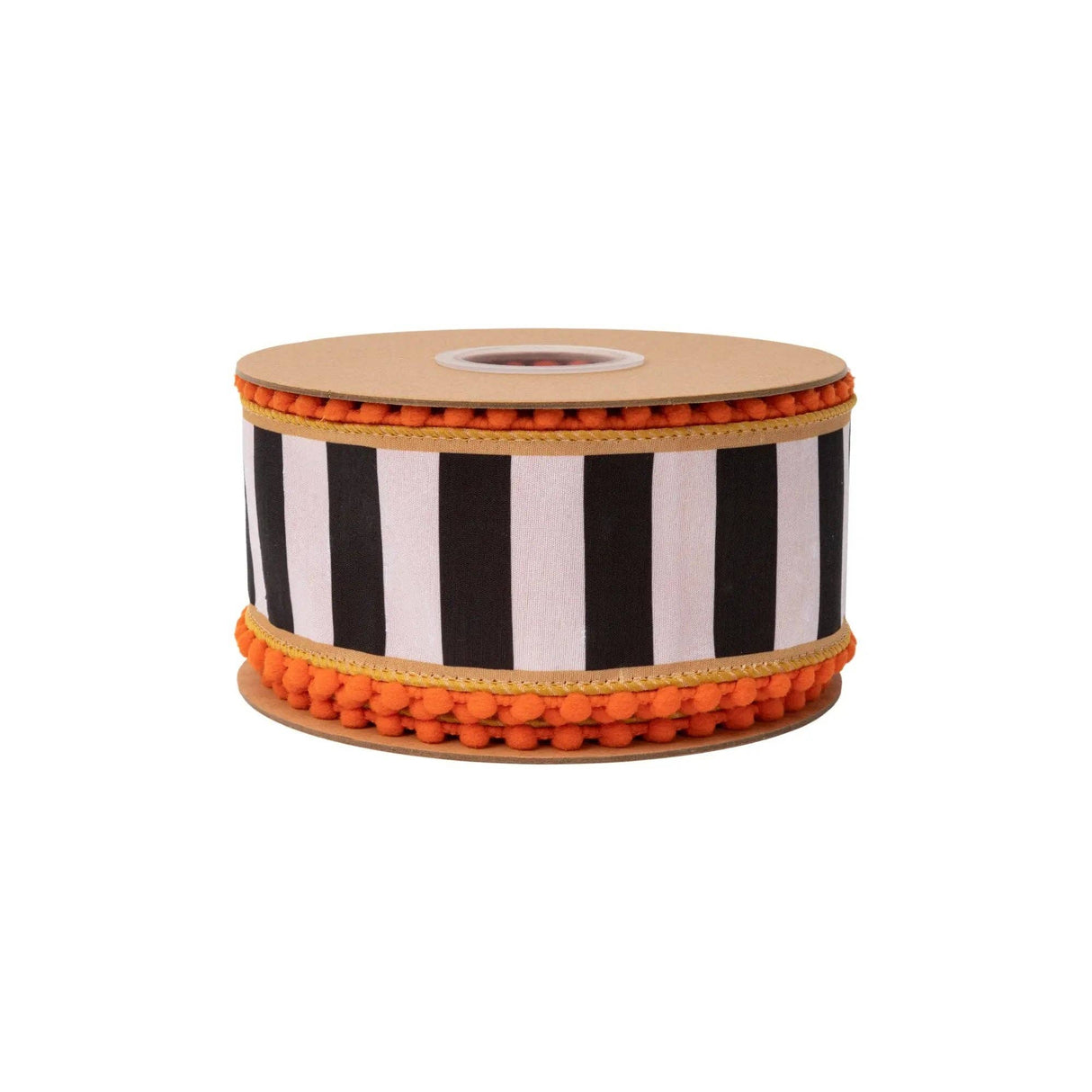 2.5" Fall Stripe Wired Dupioni Ribbon Bolt