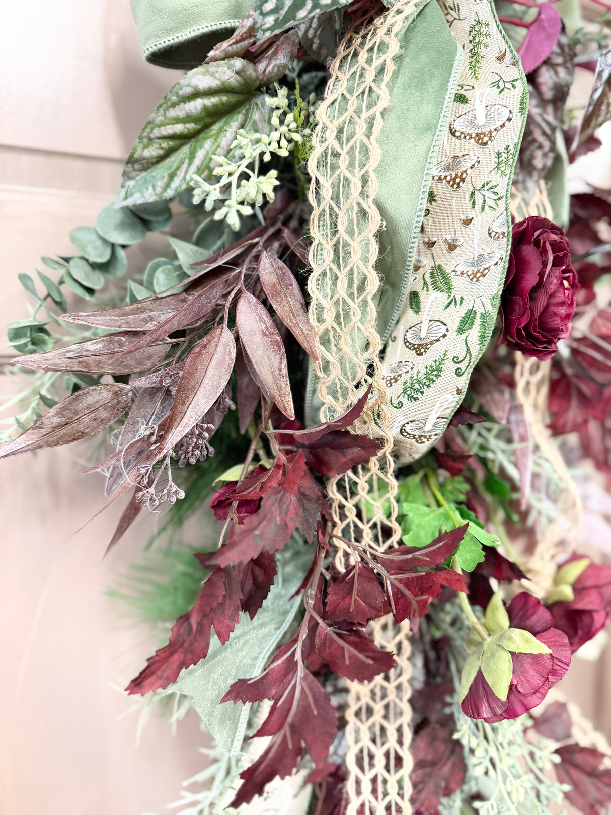 38" Sage Harvest Serenade Swag