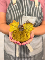 Olive Velvet Pumpkin