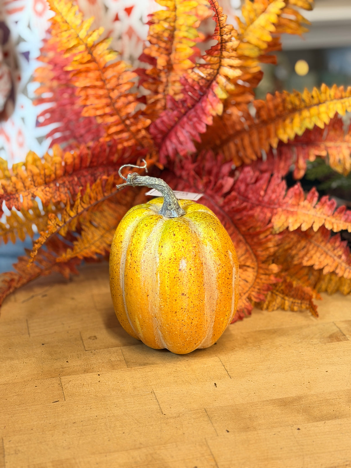 Orange & Green Vintage Farmstand Pumpkin - 2 Styles