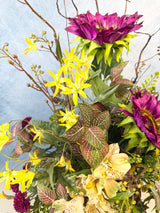 26" Plum Prairie Glow Porch Pot