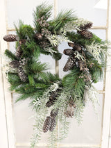 17" Winter Lodge Wreath