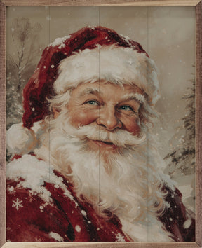 Storybook Santa Wood Art
