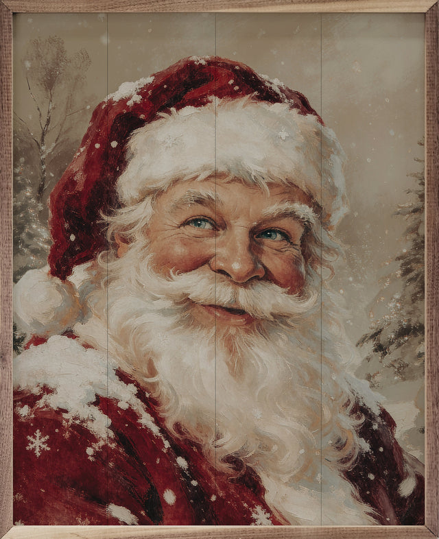 Storybook Santa Wood Art