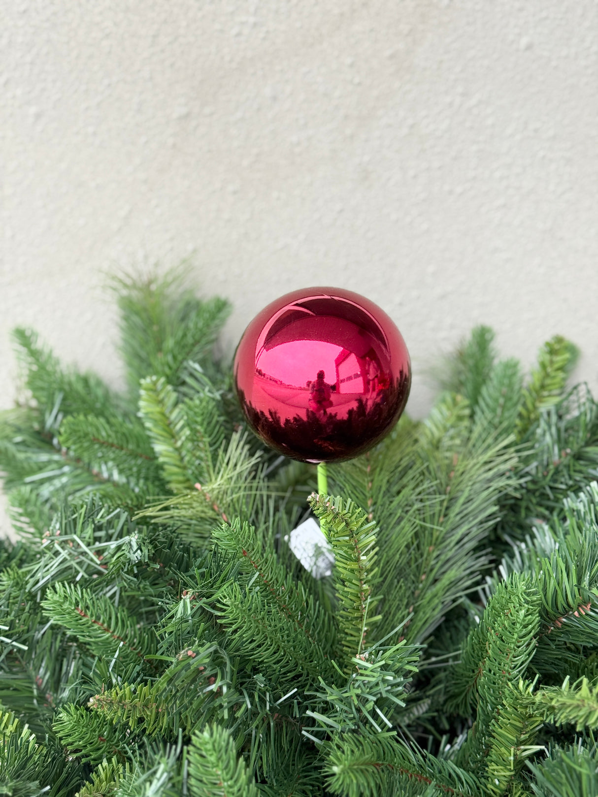 Shiny Burgundy Ornament Stake