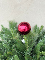 Shiny Burgundy Ornament Stake