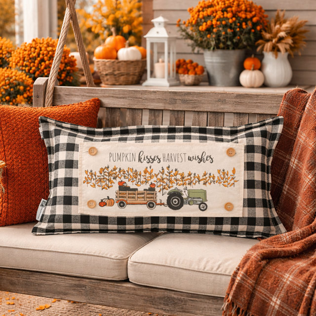 Fall Farm Interchangeable Pillow Panel