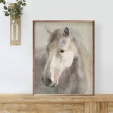 20" Gentle Horse Crop Wood Art